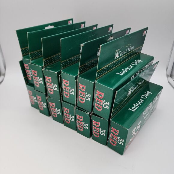 Vintage Kmart Red Super Brights String Lights 455 Count Indoor Trim A Home 156ft - Picture 3 of 13